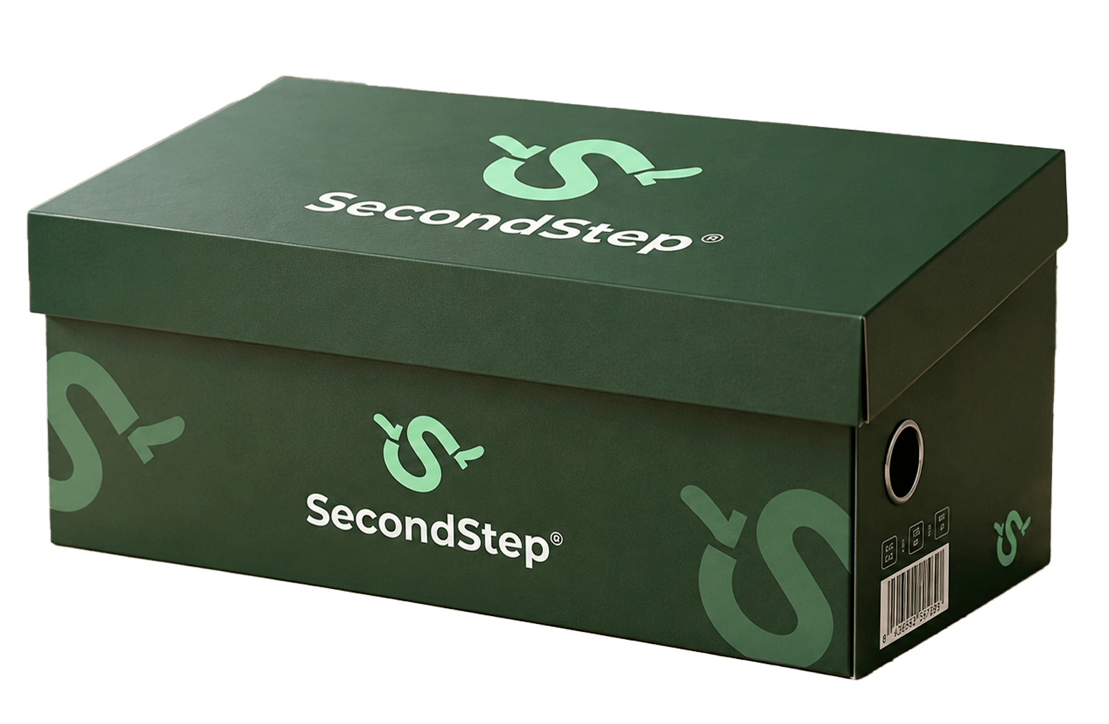 Caja de zapatos Second Step para donar tus pares